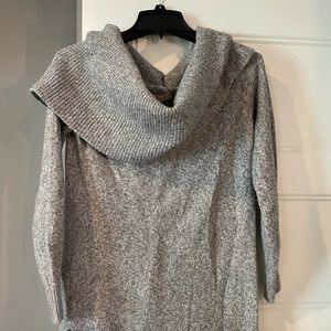 LOFT Grey Cowl Neck Sweater